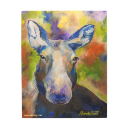 Alaskan Sr. Moosey Moose Arte Pared Metalizado