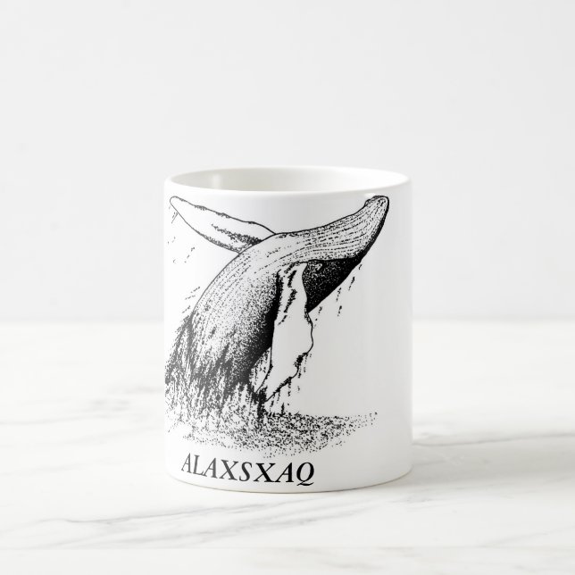 ALAXSXAQ - Taza de café - gráfico de la ballena (Centro)