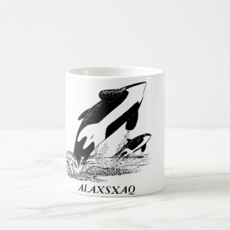 ALAXSXAQ - Taza de café - gráfico de la orca