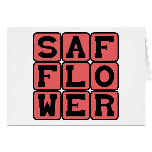 Alazor, Flor Anual Herbácea (Anverso (Horizontal))