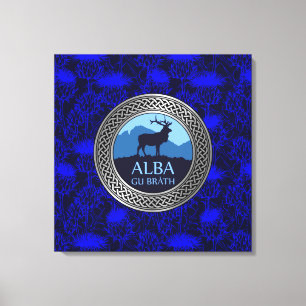 Alba Gu Brath Knot en la imagen de lienzo silvestr