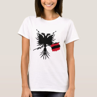 Albanés Eagle con la bandera - top de los