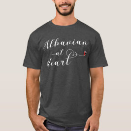 Albanés en la camiseta del corazón, Albania