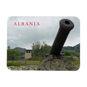 Albania imán de visión del cañón del castillo de K