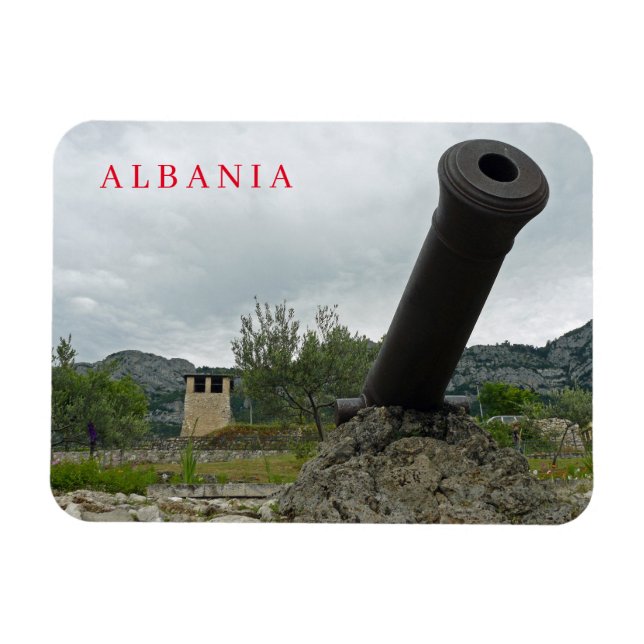 Albania imán de visión del cañón del castillo de K (Horizontal)