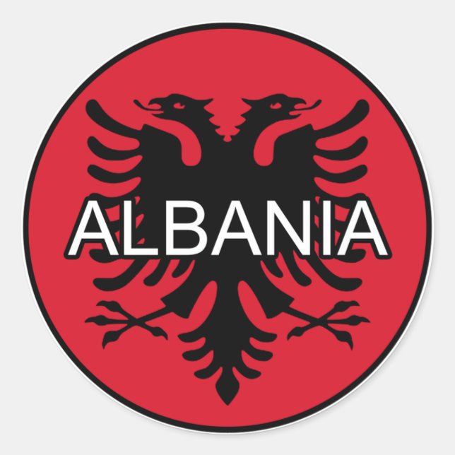 Albania Pegatina Euro (Anverso)