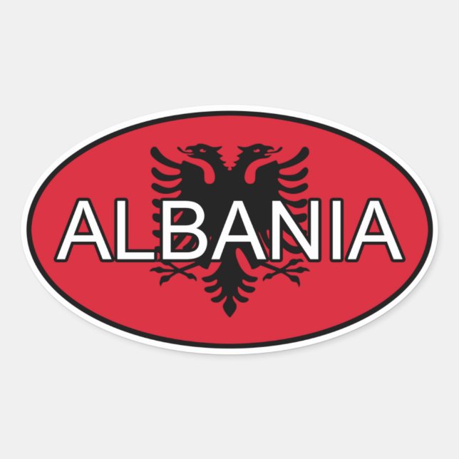 Albania Pegatina Euro (Anverso)