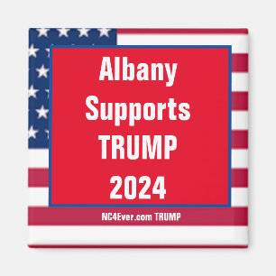 Albany soporta imán TRUMP 2024