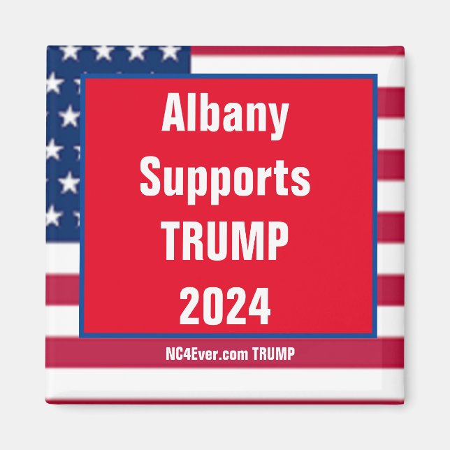 Albany soporta imán TRUMP 2024 (Frente)