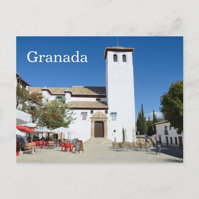 Albayzin, postal Granada (Anverso)