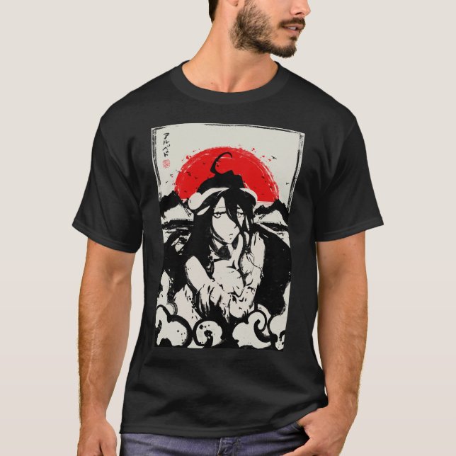 Albedo ア de tinta japonesa ル ベ camiseta activa ド (Anverso)