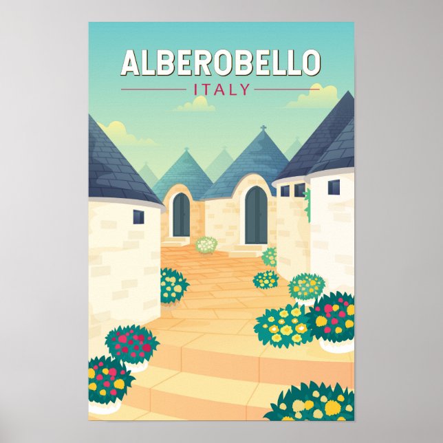 Alberobello Italia Viajes Arte Vintage (Frente)