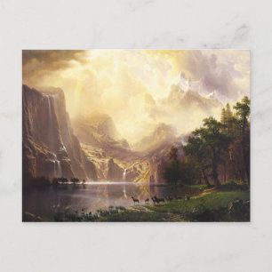 Albert Bierstadt En La Tarjeta De Saludo De Las Mo
