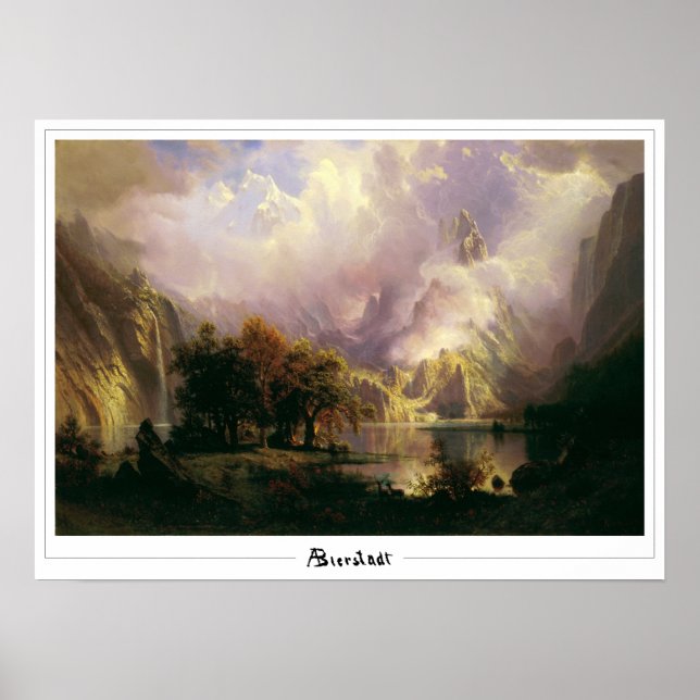 Albert Bierstadt Zedign Poster de arte #136 (Frente)