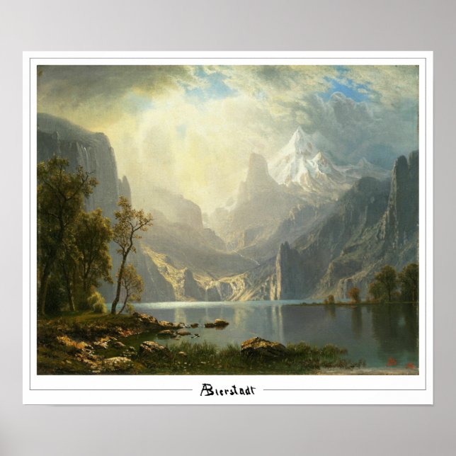 Albert Bierstadt Zedign Poster de Arte #298 (Frente)