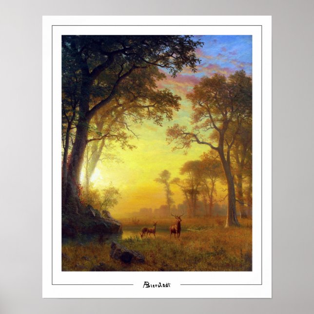 Albert Bierstadt Zedign Poster de Arte #48 (Frente)