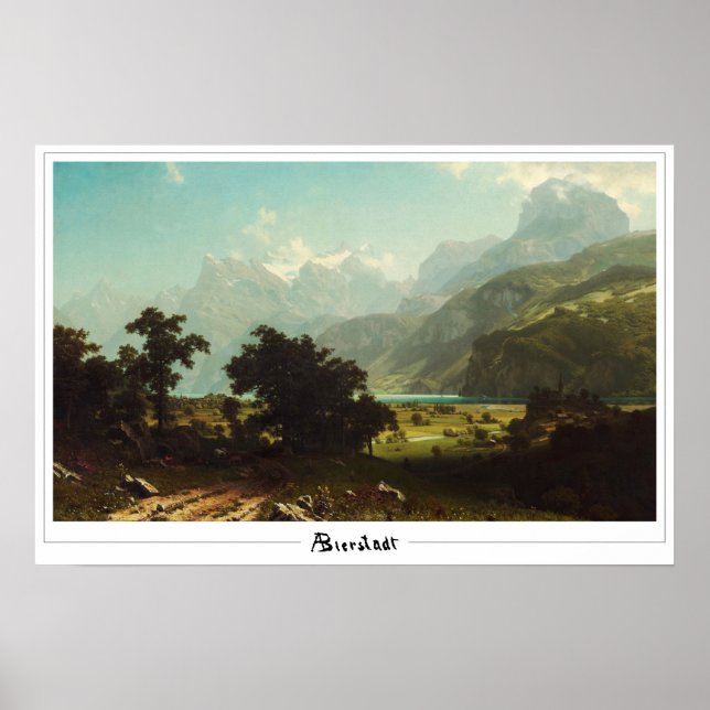 Albert Bierstadt Zedign Poster de arte #70 (Frente)