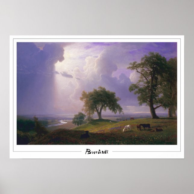 Albert Bierstadt Zedign Poster de Arte #99 (Frente)