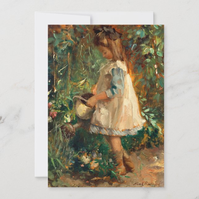 Albertina en el jardín | Albert Roelofs (Anverso)