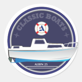 Albin 25 - pegatinas redondos brillantes
