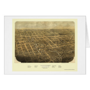 Albion, mapa panorámico del MI - 1868