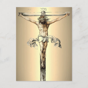Albrecht Dürer 1505 Cristo en la Cruz Tarjeta Post