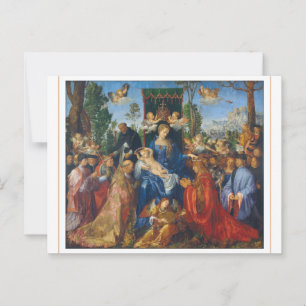 Albrecht Dürer 1506 Festín de la postal Rosary
