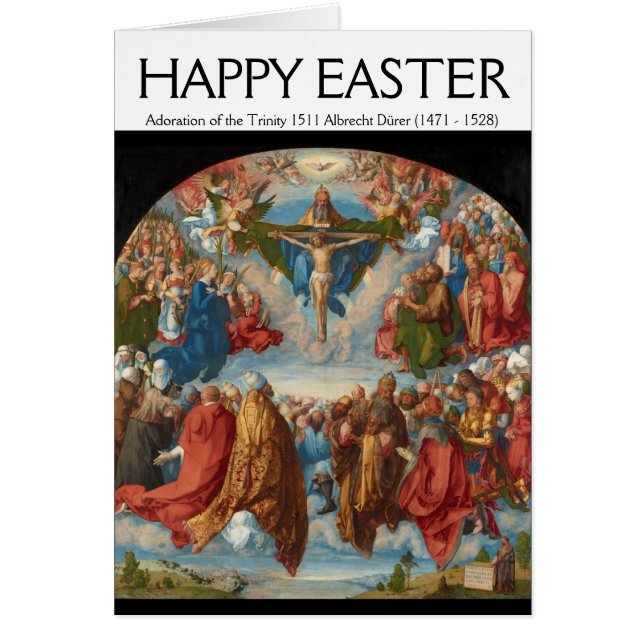 Albrecht Dürer 1511 Adoración de la Trinidad (Frente)