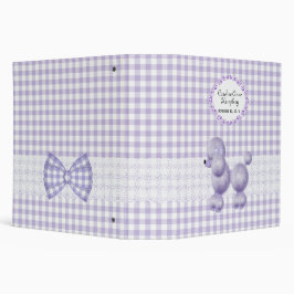 Álbum de encargo a cuadros del bebé del caniche