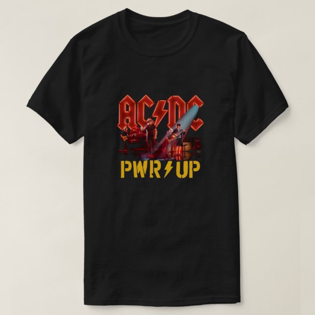 Álbum de encendido de banda ACDC para camisetas (Diseño del anverso)