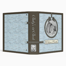 Álbum de foto AZUL de los dedos del pie pequeñitos