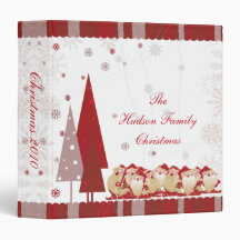 Álbum de fotos de amigos y árboles de Navidad