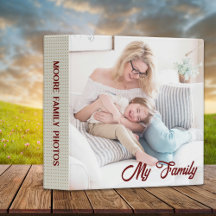 Álbum de fotos de Keepsake de mi familia
