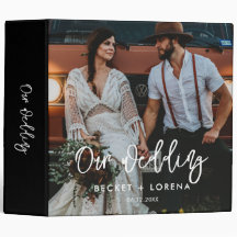 Álbum de fotos moderno y contemporáneo del boda