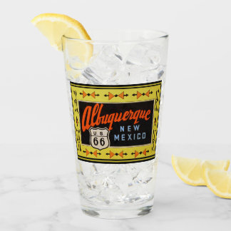 Albuquerque, New Mexico Route 66 Pint Glass