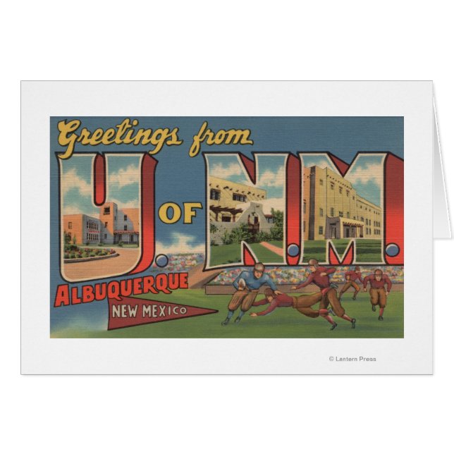 Albuquerque, Nuevo México - Universidad de NM (Anverso (Horizontal))