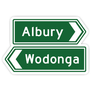 Albury Wodonga Pegatina de Australia