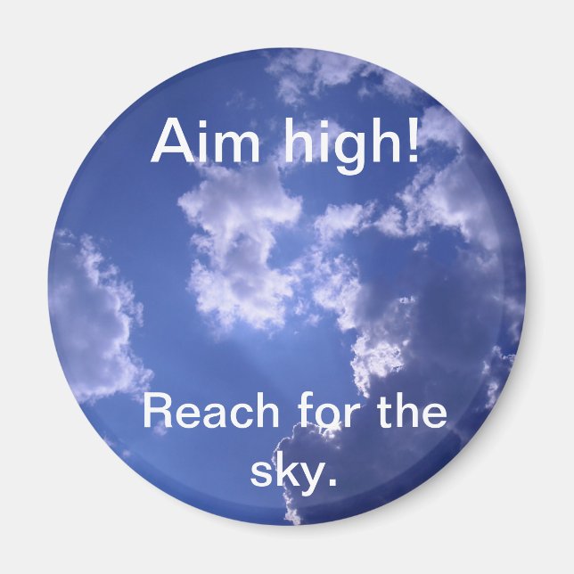 Alcance del imán por el cielo. ¡Apunte alto! (Frente)