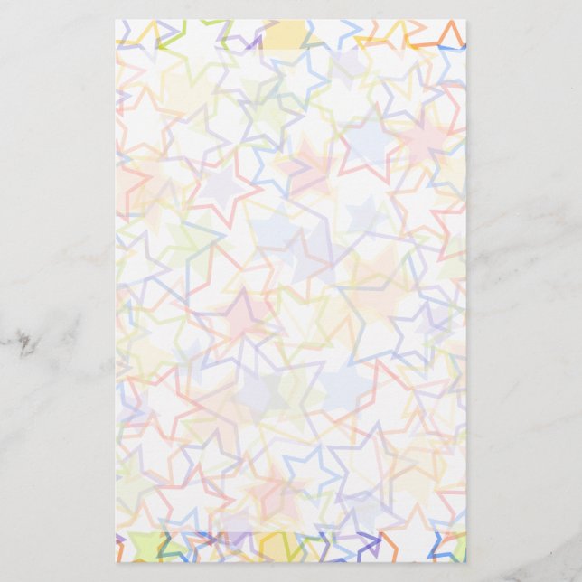 Alcance para el papel de escribir de las estrellas (Anverso)