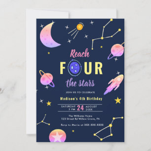 Alcanzar la cuarta invitación por cumpleaños a las