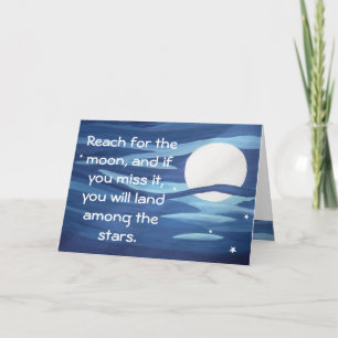 ¡Alcanzar la luna! Tarjeta