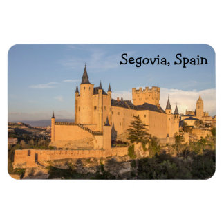 Alcázar en Segovia, España, imán flexi premium