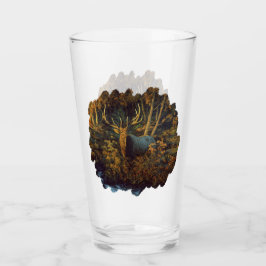 Alce toro en bosque otoñal