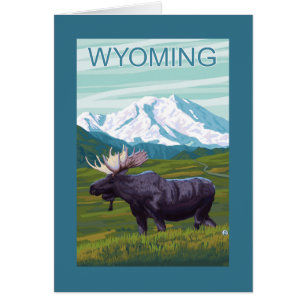 Alces con MountainWyoming
