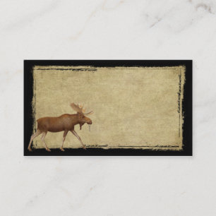 Alces en las tarjetas de visitas remilgadas flojas