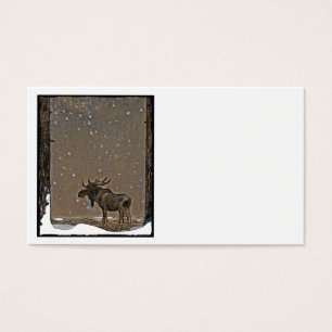 Alces en nieve