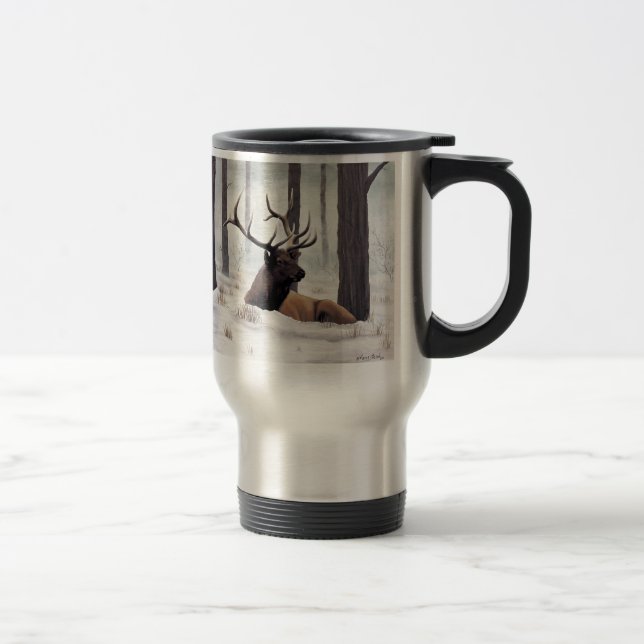 Alces "fríos" de Bull en taza del viaje de la (Derecha)