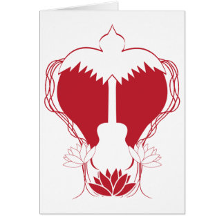 Alcohol de la guitarra del corazón