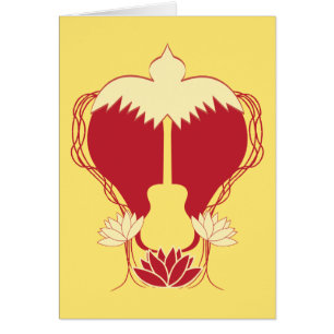 Alcohol de la guitarra del corazón