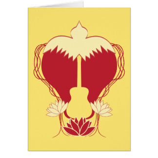 Alcohol de la guitarra del corazón